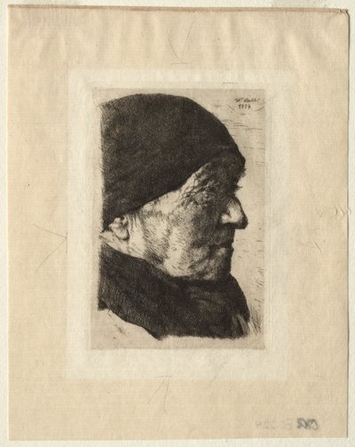 Cabeza de un campesino, 1874 de Wilhelm Maria Hubertus Leibl