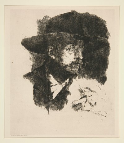 un fumador de Wilhelm Maria Hubertus Leibl