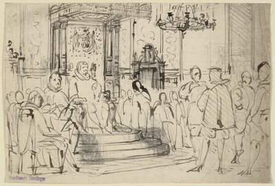 Christian IV en el tribunal de Wilhelm Marstrand
