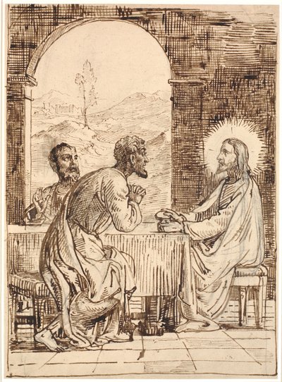Cristo en Emaús de Wilhelm Marstrand