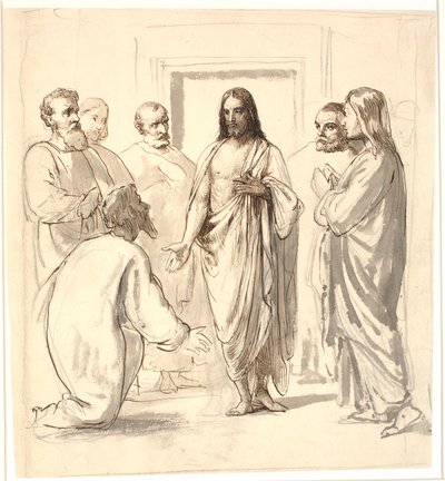 Cristo y el incrédulo Tomás de Wilhelm Marstrand