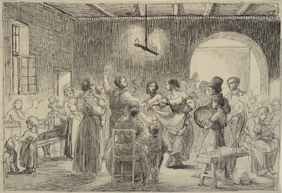 Danza en una taberna de Wilhelm Marstrand