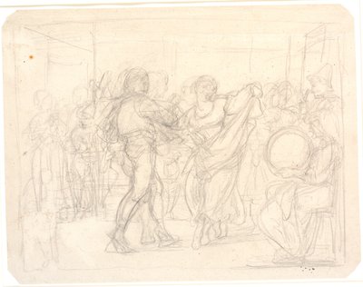 Baile en una quesería de Wilhelm Marstrand