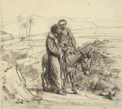 El buen samaritano acompaña al herido de Wilhelm Marstrand