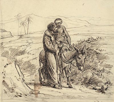 El buen samaritano acompaña al herido de Wilhelm Marstrand
