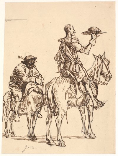 Don Quijote observa su casco de Wilhelm Marstrand
