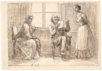 Una escritura extraña de Wilhelm Marstrand