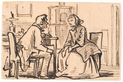La visita de la viuda de Wilhelm Marstrand