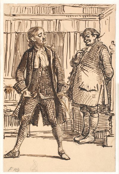 Erasmus Montanus y Per Degn de Wilhelm Marstrand
