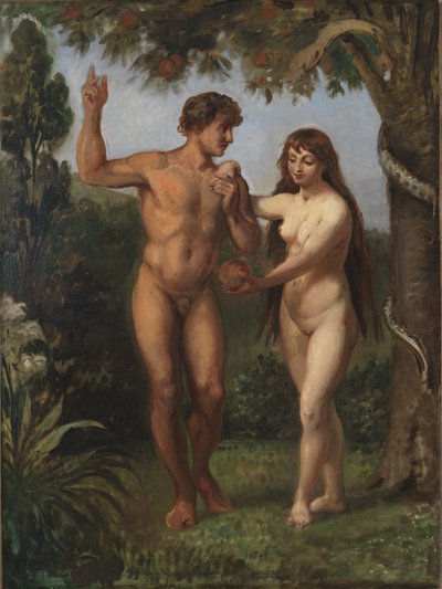 Eva tienta a Adán de Wilhelm Marstrand