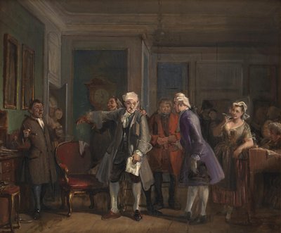 De "Den Stundesløse" de Ludvig Holberg, I acto, escena 6 de Wilhelm Marstrand
