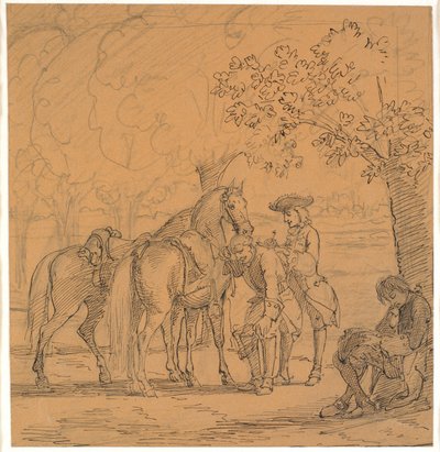 Federico V concede la solicitud del teólogo, (Cartas de C. D. Biehl, pub. 1865) de Wilhelm Marstrand