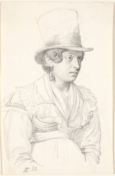 Italiana con sombrero alto de Wilhelm Marstrand