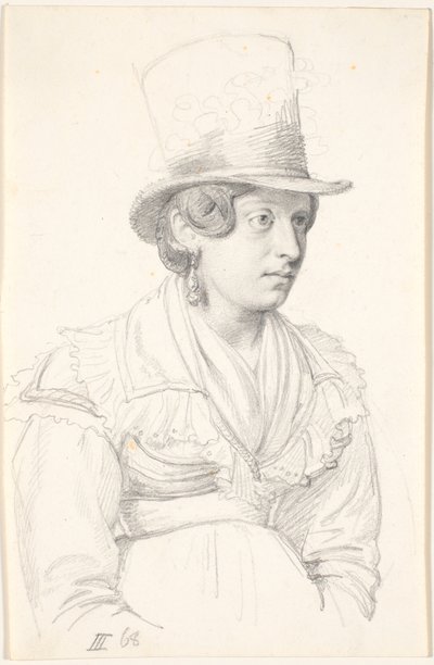 Italiana con sombrero alto de Wilhelm Marstrand