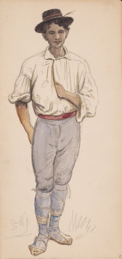 Campesino o pastor italiano de Wilhelm Marstrand