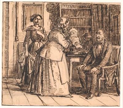 La partera presenta al heredero de Wilhelm Marstrand