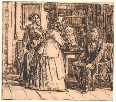La partera presenta al heredero de Wilhelm Marstrand