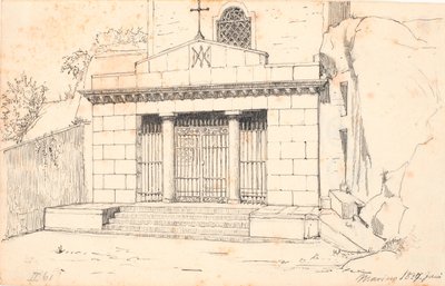 Portal de la iglesia, Marino de Wilhelm Marstrand