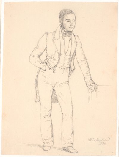 Maestro de conciertos Johan Frederik Frølich de Wilhelm Marstrand