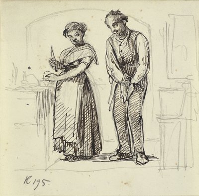 Coqueteo con la Cocinera de Wilhelm Marstrand