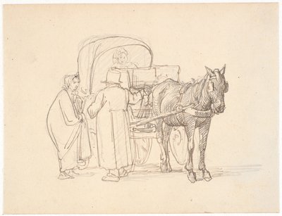 El cochero recibe instrucciones de Wilhelm Marstrand