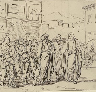 Dejad que los niños vengan a mí de Wilhelm Marstrand