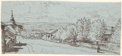 Landevejen til Leksand Kirke, Dalarne de Wilhelm Marstrand