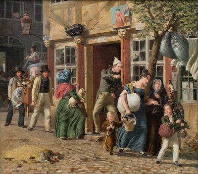Escena del día de la mudanza de Wilhelm Marstrand