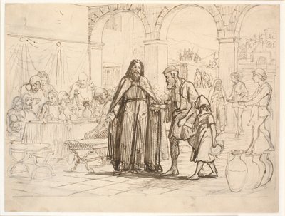 La parábola de la gran cena de Wilhelm Marstrand