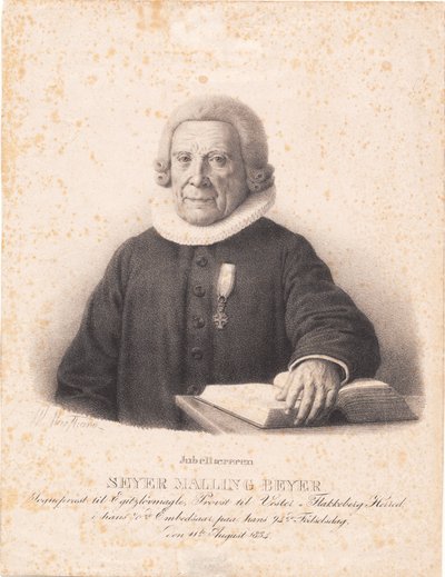 Pastor S. M. Beyer de Wilhelm Marstrand