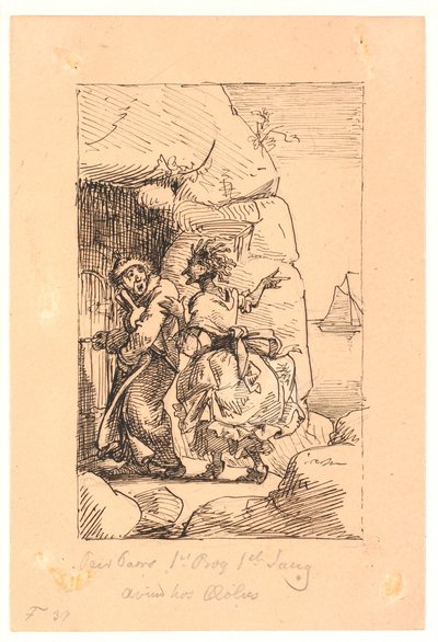 Per Paars 1. libro 1. canción. Envidia en Eolo de Wilhelm Marstrand