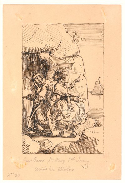 Per Paars 1. libro 1. canción. Envidia en Eolo de Wilhelm Marstrand
