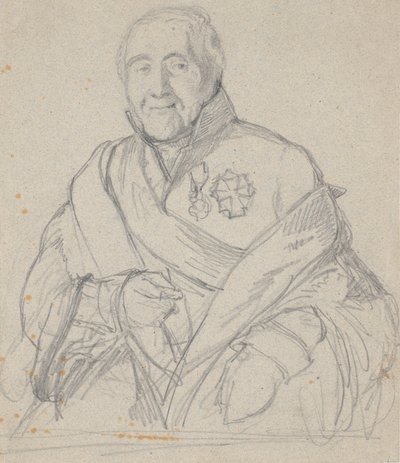 Estudio de retrato del consejero secreto Bornemann de Wilhelm Marstrand