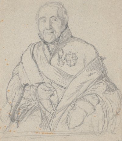 Estudio de retrato del consejero secreto Bornemann de Wilhelm Marstrand