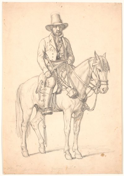 Príncipe Rospiliosi a caballo, Guardián en Nemi de Wilhelm Marstrand