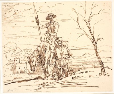 Sancho Panza cuenta la historia de las cabras de Wilhelm Marstrand