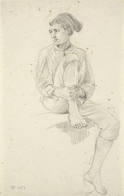 Pescador Joven Sentado de Wilhelm Marstrand
