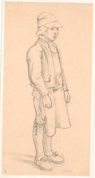 Niño sueco con gorra de Wilhelm Marstrand