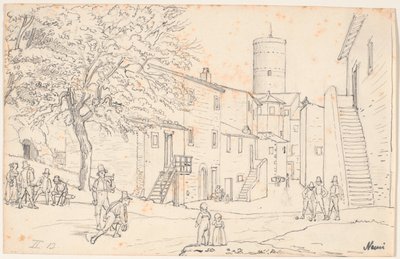 El Mercado en Nemi de Wilhelm Marstrand