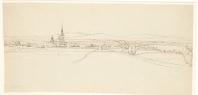 Vista hacia Mora en Dalarne de Wilhelm Marstrand