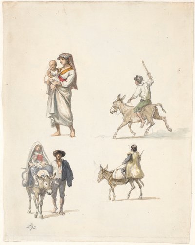 Campesinos italianos viajeros de Wilhelm Marstrand