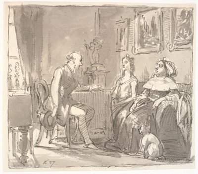 Visita a su gracia de Wilhelm Marstrand
