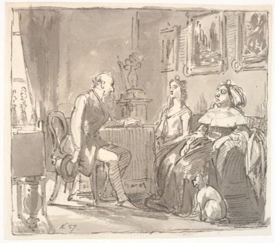 Visita a su gracia de Wilhelm Marstrand
