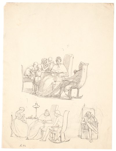Escenas de visitas de Wilhelm Marstrand