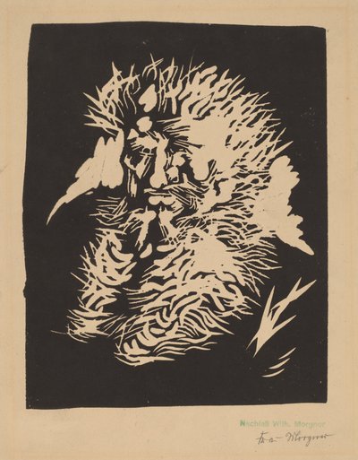 Hombre barbudo de Wilhelm Morgner