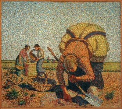 Cosecha de patatas II de Wilhelm Morgner
