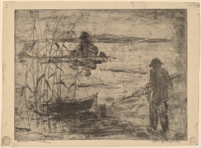 Pescando en el río Havel de Wilhelm Oesterle