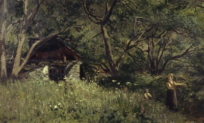 Repostería de verano (óleo sobre lienzo) de Wilhelm Peters