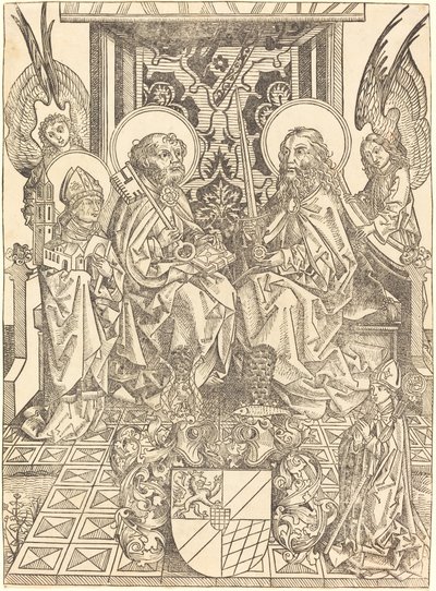 San Pedro y San Pablo bajo un Dosel de Wilhelm Pleydenwurff