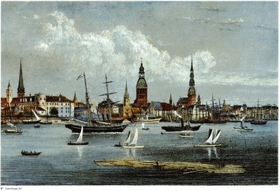 Vista de Riga de Wilhelm Siegfried Stavenhagen